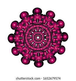 ilustración vectorial de patrón geométrico redondo ornamental.  para el logotipo, icono o símbolo, etc