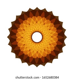 
illustration vector graphic of Ornamental round colorful geometric pattern. fit for logo, icon or symbol, etc