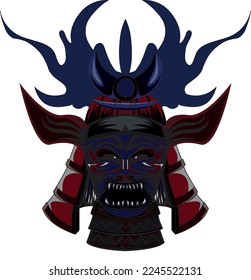 Illustration vector graphic os samurai good for T-shirt design, icons, etc