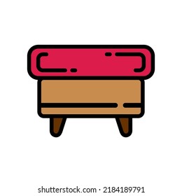 Illustration Vector Graphic Of Ottoman, Seat, Furniture Icon