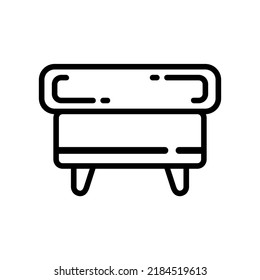 Illustration Vector Graphic Of Ottoman, Seat, Furniture Icon