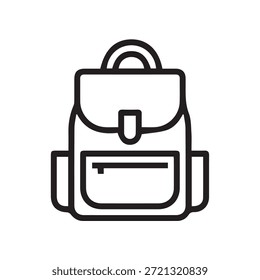 Ilustración Vector gráfico de Outline Backpack Icon