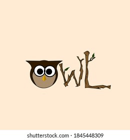 Illustration vector graphic owl isolated