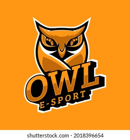Illustration vector graphic of owl mascot logo.fit for gaming logo,icon,apps,comunity logo,brand identity,etc.