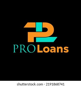 Illustration Vector Graphic of P and L letter for loan logo design