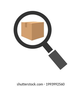Illustration Vector Graphic of Package Search Logo. Perfect to use for Technology Company