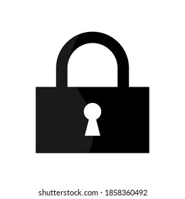 Illustration vector graphic of padlock icon. Concept flat design. Perfect for icon, poster, banner, web, label, sign, symbol, card, template, password, private, etc.