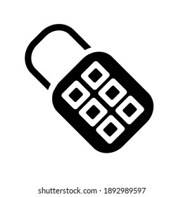 Illustration Vector graphic of  padlock icon