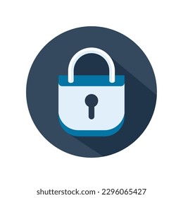 Illustration Vektorgrafik von Padlock Icon. Logo-Schloss. Vektorgrafik. Farbe.