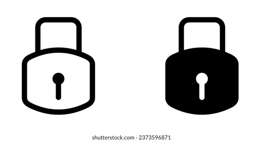 Illustration Vector graphic of padlock icon. Fit for key, safe, password, protection, secure, code etc.