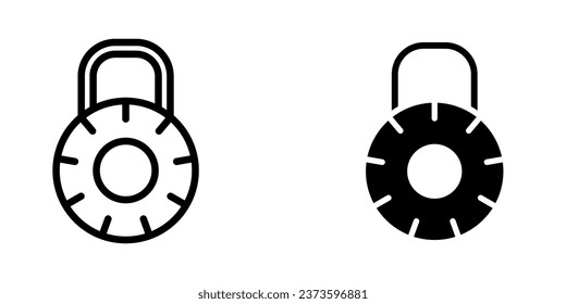 Ilustración Gráfico vectorial del icono de candado. Ajustar para clave, seguro, contraseña, protección, seguro, código, etc.