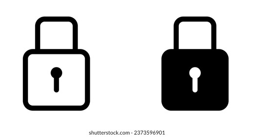 Illustration Vector graphic of padlock icon. Fit for key, safe, password, protection, secure, code etc.