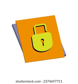 Illustration Vector graphic of padlock icon. Fit for key, safe, password, protection, secure, code etc.