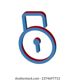 Illustration Vector graphic of padlock icon. Fit for key, safe, password, protection, secure, code etc.