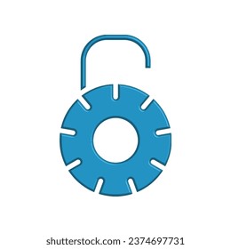 Illustration Vector graphic of padlock icon. Fit for key, safe, password, protection, secure, code etc.