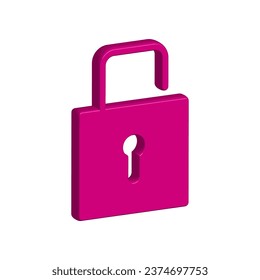 Illustration Vector graphic of padlock icon. Fit for key, safe, password, protection, secure, code etc.