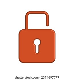 Illustration Vector graphic of padlock icon. Fit for key, safe, password, protection, secure, code etc.