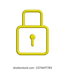 Ilustración Gráfico vectorial del icono de candado. Ajustar para clave, seguro, contraseña, protección, seguro, código, etc.