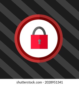 illustration vector graphic of padlock logo suitable for banner,poster,template,symbol,etc.
