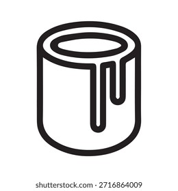 Ilustración Vector gráfico de Paint Can Icon Outline