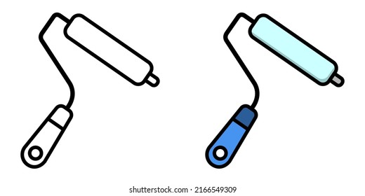 Illustration Vector Graphic of paint roller, tool icon