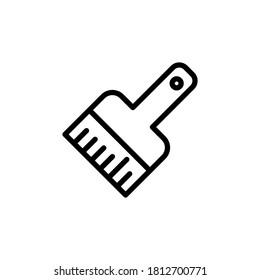 Ilustración Gráfico vectorial del icono del pincel. Apto para dibujar, educar, pintar, herramientas, etc.