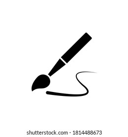 Illustration Vector graphic of paintbrush icon. Fit for education, decoration, repair, ink etc