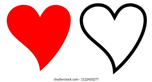 Illustration Vector Graphic of Pair of Love Icons