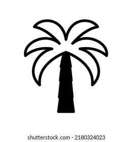 Ilustración Vector Gráfico de diseño de plantilla de icono Palm