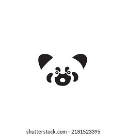 illustration vector graphic of panda.