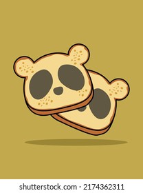 Illustration vector graphic of Panda Bread