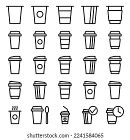 Illustration Vector Graphic of Paper Cup icon