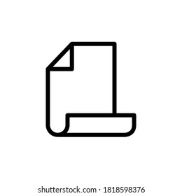 Ilustración Gráfico vectorial del icono de papel
