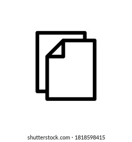Ilustración Gráfico vectorial del icono de papel