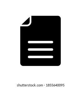 Illustration vector graphic of paper icon. Concept flat design. Perfect for icon, poster, banner, web, label, sign, symbol, card, template, note, etc.