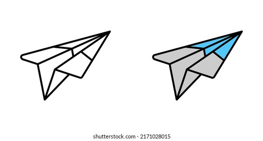 Illustration Vector Graphic of Paper plane Icon