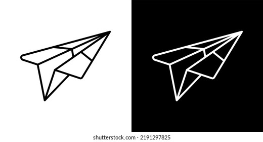 Vektorgrafik der Illustration des Papierflugzeugbildes