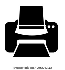 illustration vector graphic of paper printer perfect for Business, icons, office, etc.