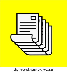 Illustration vector graphic of paper. Various kinds of paper vector design shapes.