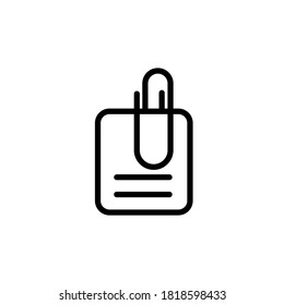 Illustration Vektorgrafik der Vorlage für das Symbol des Paperclip