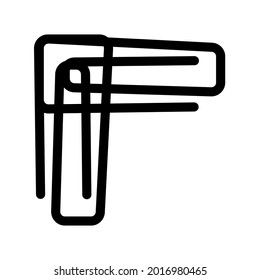 Illustration Vector Graphic of Paperclip icon