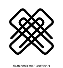 Ilustración Gráfico vectorial del icono de Paperclip
