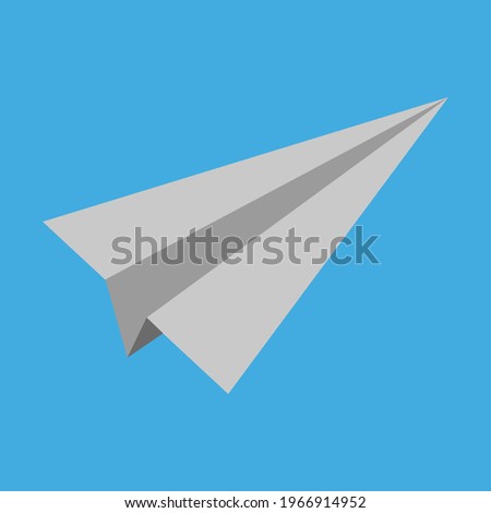 Illustration vector graphic of paperplane, good for share or masage icon