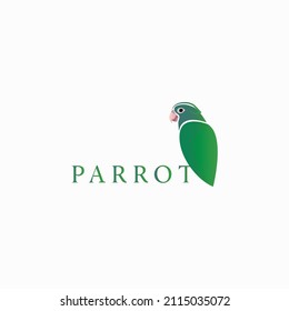 illustration vector graphic of the parrot logo design