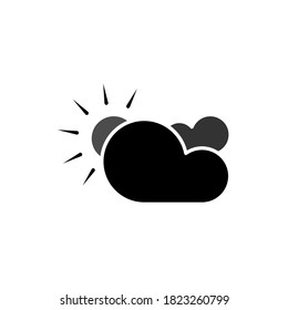 Illustration Vector graphic of partly cloud icon