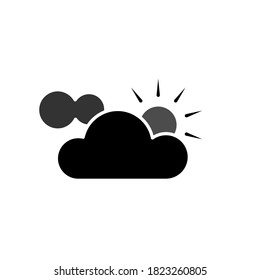 Illustration Vector graphic of partly cloud icon