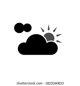 Illustration Vector graphic of partly cloud icon