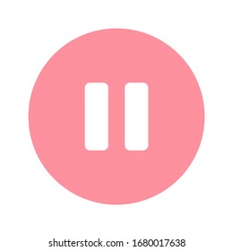 Ilustración vectorial gráfico del icono de pausa