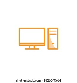 Illustration Vector graphic of PC icon. Fit for computer, desktop, modern, hardware etc.