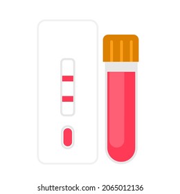 Ilustración vectorial gráfica de PCR Rapid Test adecuado para el contenido pandémico